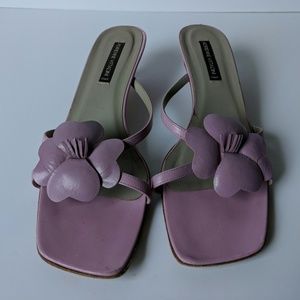 Vintage Adrienne Vittadini lilac sandal 9M italian